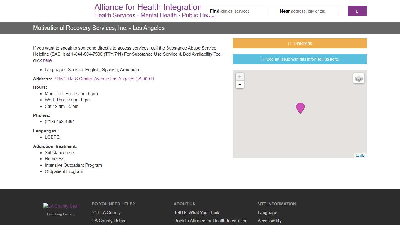 Motivational Recovery Services, Inc. - Los Angeles